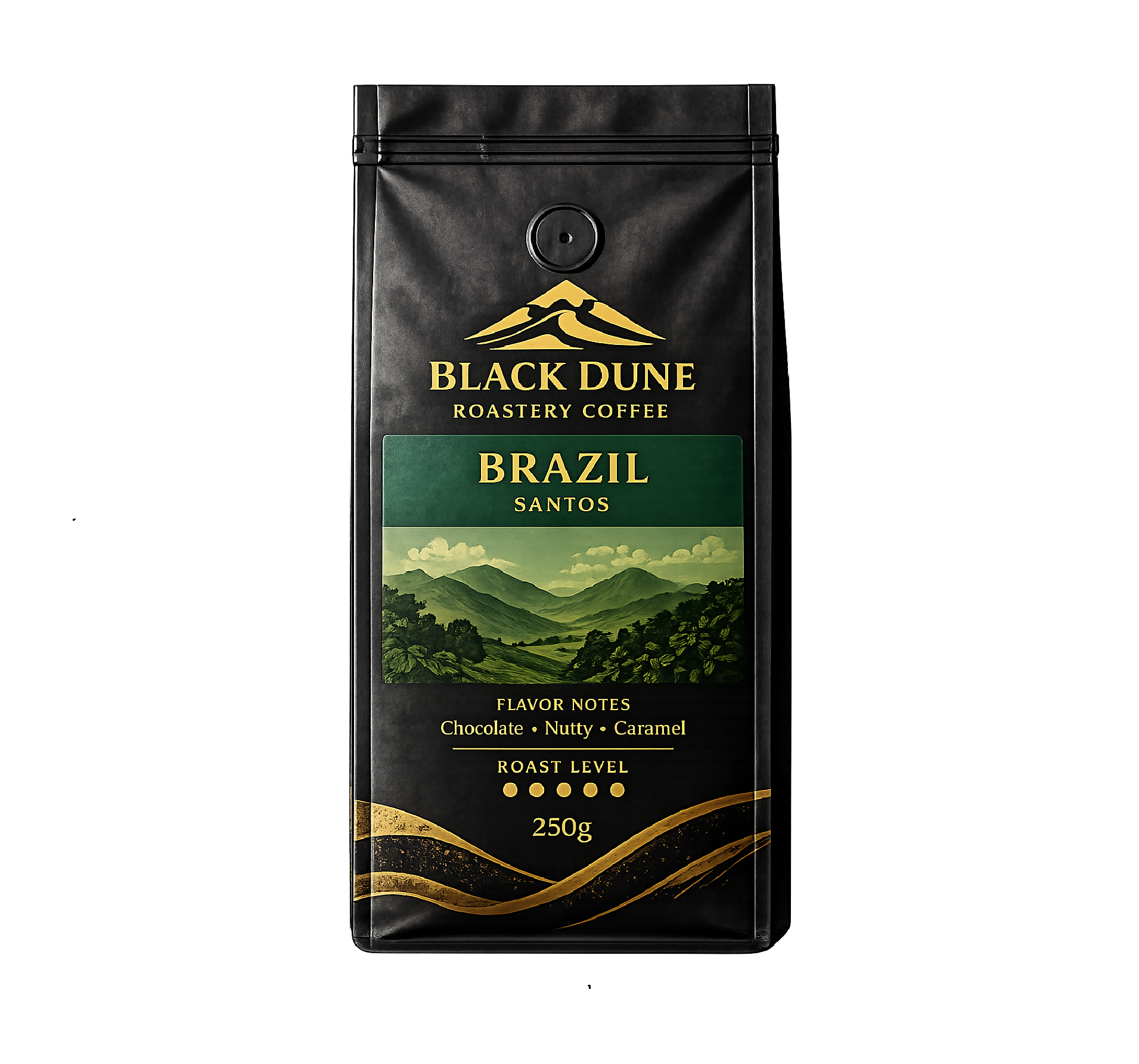black dune brazil santos coffee – 250g black dune brazil santos coffee – 250g