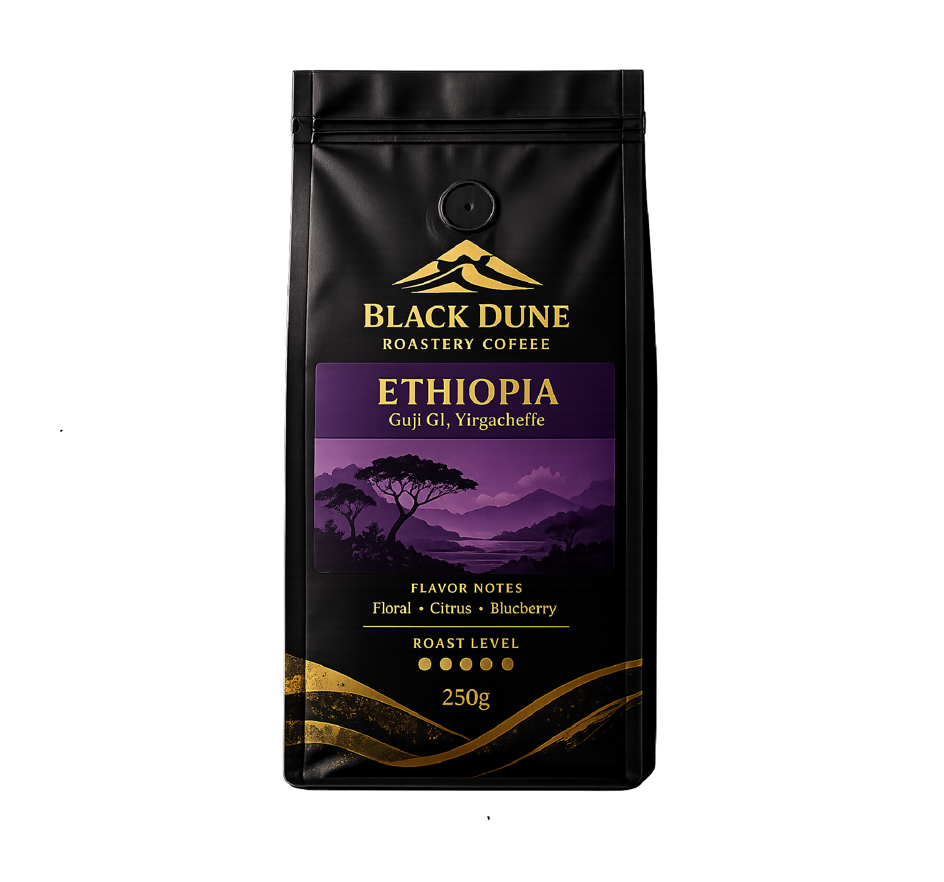 black dune ethiopia guji g1 yirgacheffe coffee – 250g black dune ethiopia guji g1 yirgacheffe coffee – 250g