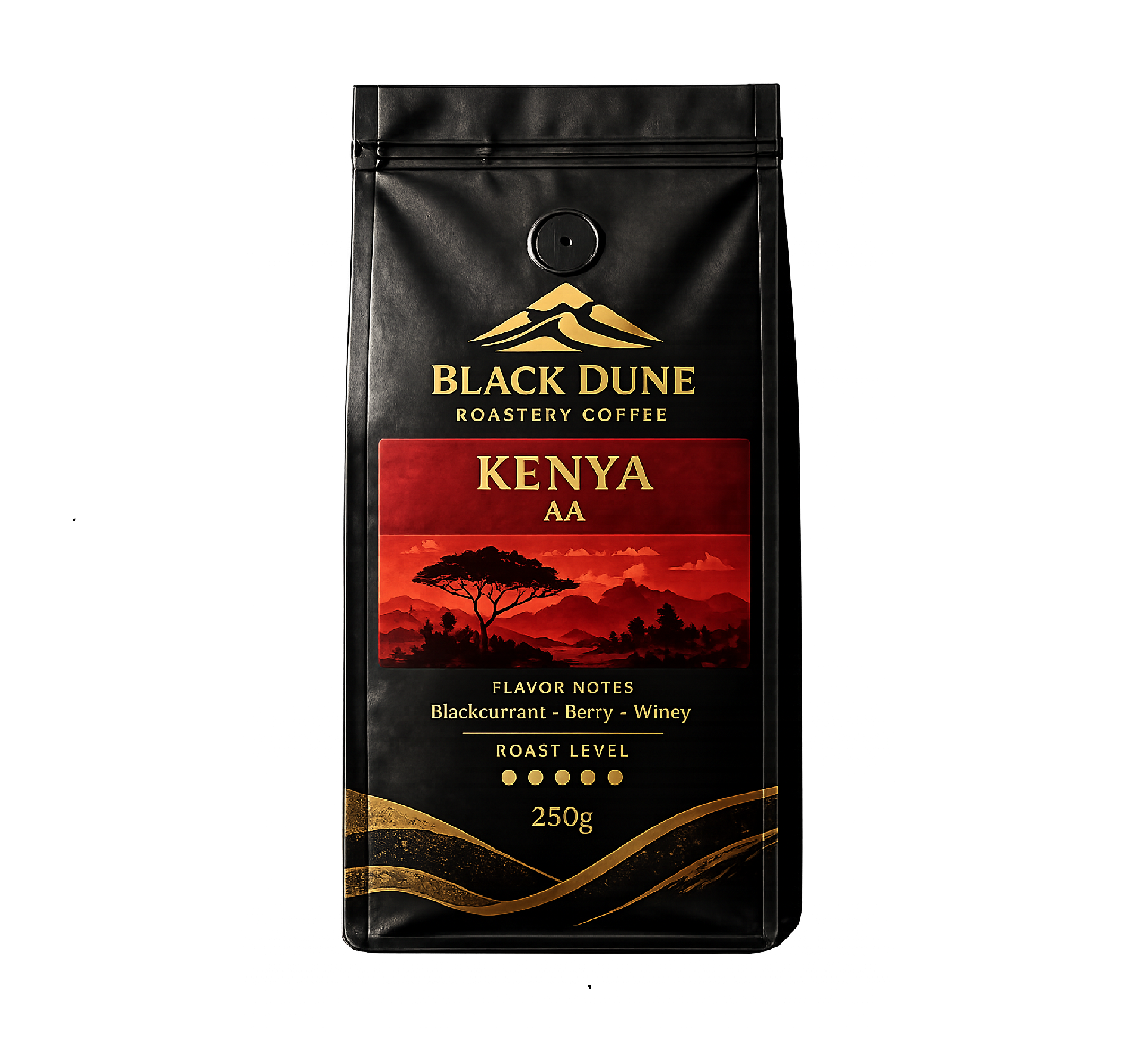 black dune kenya aa coffee – 250g black dune kenya aa coffee – 250g